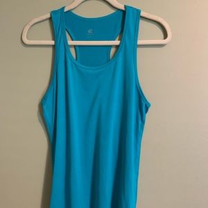 Champion C9 Woman’s Athletic Racerback Tank Top Neon Blue Large